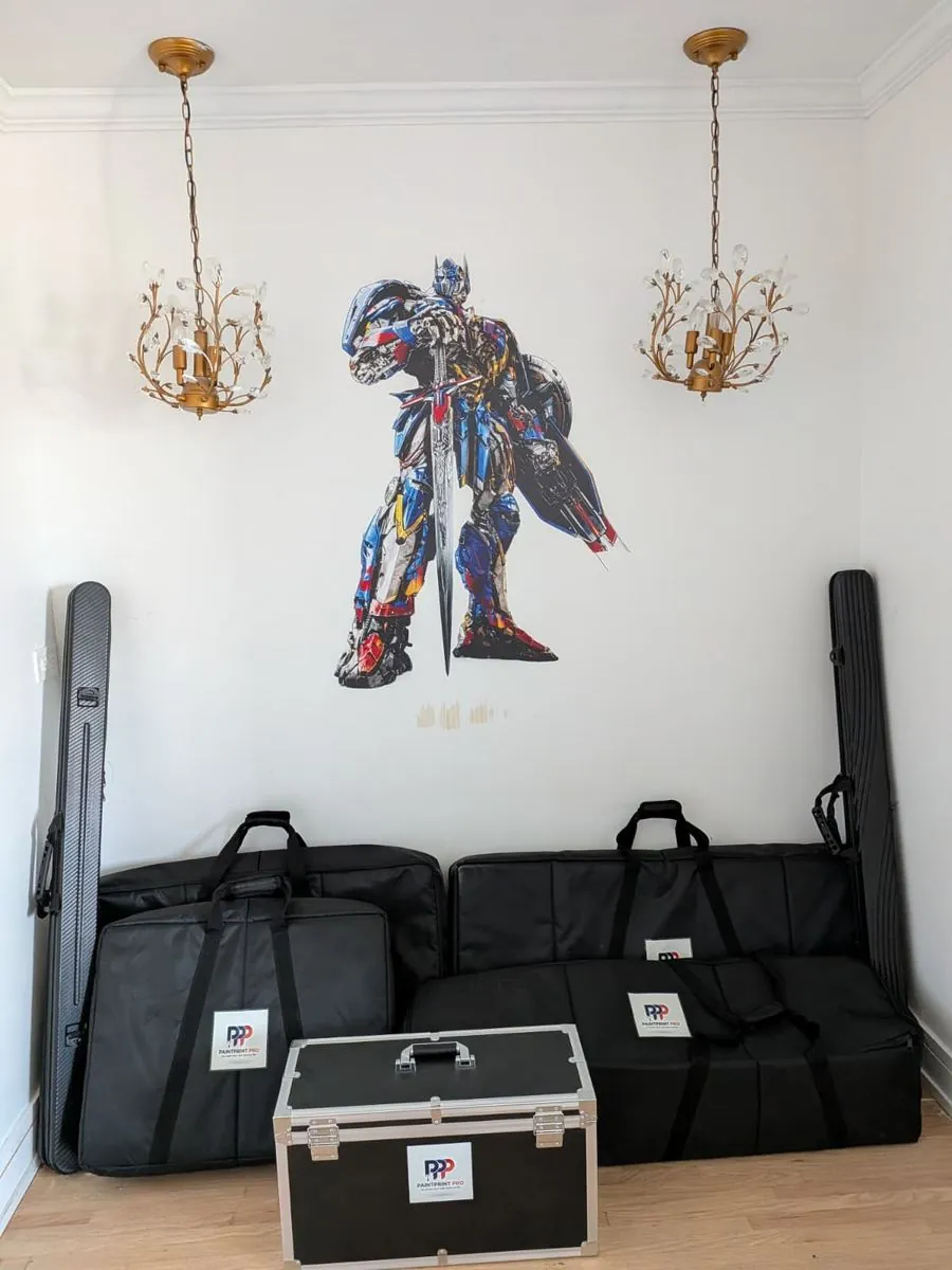 Character wall mural printed by PaintPrint Pro